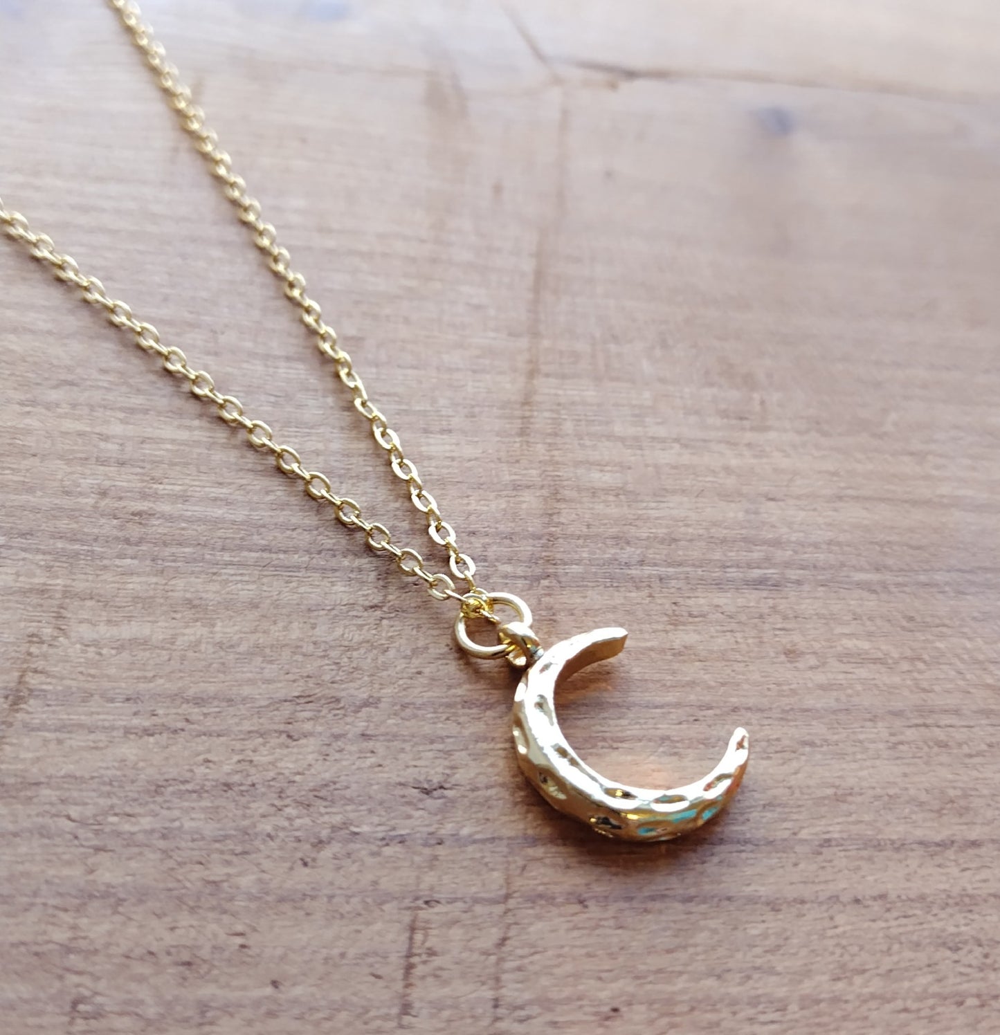 Moon Necklace - 18" Fine Chain